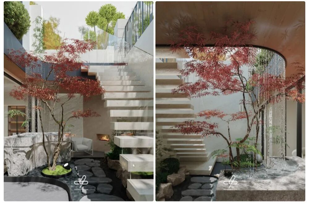 PCD回形针设计作品·558㎡极简自然别墅(图8) 回形针别墅设计